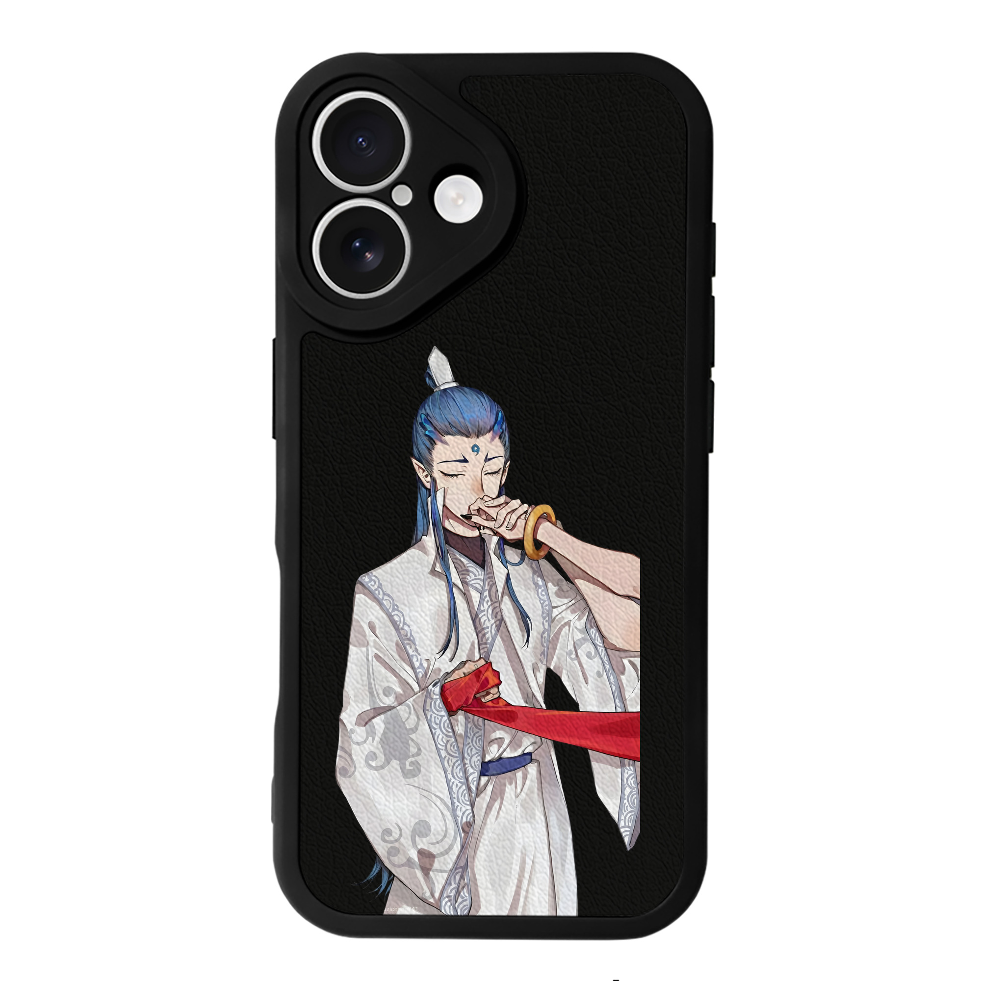 （画像用） Ne Zha 2 ナタ 魔童の大暴れ 【iPhone 16シリーズ対応】シリコンスマホケース（レザー調） 材質：シリコン